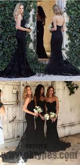 Black Long Lace Mermaid Bridesmaid Dresses Sweetheart Jersey Backless Bridesmaid Dresses Typ0363 Black Bridesmaid Dresses Long Mermaid Bridesmaid Dresses Black Lace Bridesmaid Dress