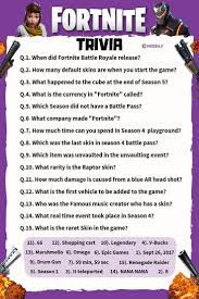 Plus, learn bonus facts about your favorite movies. 60 Fortnite Trivia Questions Answers Meebily Trivia Questions And Answers Fun Trivia Questions Trivia Questions For Kids