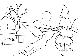 Coloring Page Scenic Google Search Coloring Pages Nature Coloring Pages Nature Drawing