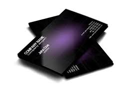 Stylish Dark Purple Free Business Card Template Business Cards Mockup Psd Business Card Mock Up Free Business Cards