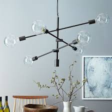 Modern Furniture Home Decor Home Accessories Mobile Chandelier Kitchen Lighting Over Table West Elm Chandelier
