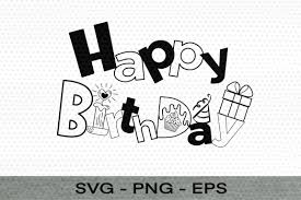 Download Happy Birthday For Front Svg Graphic By Digital Ideas Art Creative Fabrica PSD Mockup Templates