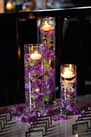 Glamorous Purple Wedding Ideas Modwedding Wedding Floral Centerpieces Wedding Table Centerpieces Wedding Centerpieces