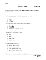 Buku teks digital sejarah kssr tahun 4 bumi gemilang. Doc Soalan Objektif Sejarah Tahun 4 Pavithra Nagarajan Academia Edu
