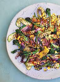 Meera Sodha Vegan Chargrilled Salad Recipe Vegan Summer Salad Recipe Summer Salads Meera Sodha Curry Recipes