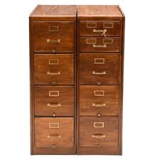 Shaw walker wood file cabinet. Lot Art Shaw Walker Oak Double File Cabinet