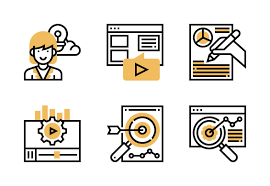 Content Marketing Icons By Eucalyp Studio Marketing Icon Content Marketing Icon Design Inspiration