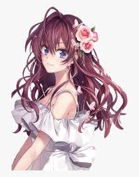 Well, brown is a kind of neutral color. Girl Anime Brown Hair Sweet Smile Dress Hd Png Download Kindpng