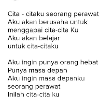 Tolong Buatkan Puisi Tentang Cita Cita Ku Sebagai Perawat Brainly Co Id