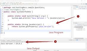 Write A Simple Java Program To Know The Java Version - Testingdocs.com