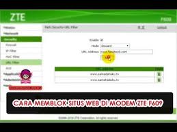 Password zte zxhn f609 : Cara Memblokir Situs Web Di Modem Zte F609 Youtube