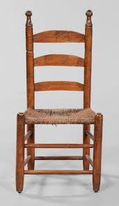 Brunk Auctions Virginia Ladder Back Side Chair Chair Wooden Patio Chairs Side Chairs
