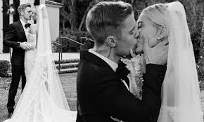 Justin posted a picture with his wife on social media following their second wedding celebration. Justin And Hailey Bieber Celebrate First Wedding Anniversary Daily Mail Online