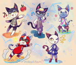 Learn cat villagers' gender, personality, species, & birthday. I Drew Some Cat Villagers Hope You Like Them Animalcrossing