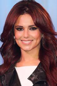 Cheryl when she last dyed her hair red, in august 2009, and right, at a party last month with her natural dark locks. Celebrities With Red Hair Auburn Hair Red Hair Celebrities Hair Color Guide Auburn Hair