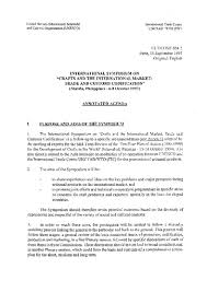 International Symposium On Crafts And The International Market Trade And Customs Codification Annotated Agenda Unesco Digital Library