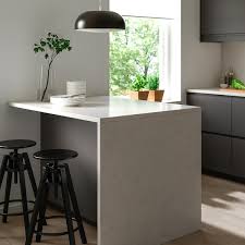 Extra % off top brands · shop top brands · 5% rewards with club o Kasker White Marble Effect Quartz Custom Made Worktop 1 M X3 0 Cm Ikea