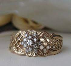 Gorgeous Vintage French Design Diamond Ring Vintage Jewelry Beautiful Jewelry Antique Jewelry