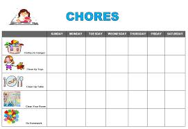 After School Snack Ideas Free Printable Chore Chart
