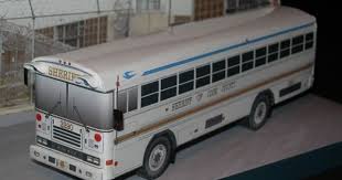 Sheriff S Bus Cook County Paper Models Free Paper Models Bus