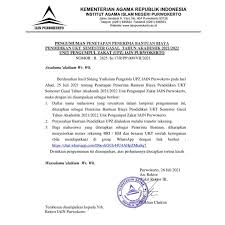 Penjadwalan kembali pelaksanaan ujian bta jalur umptkin 2020. Uin Saizu Purwokerto Beitrage Facebook