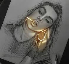Pixilart is a place for art, learning and socilizing. An Artist Creates Pencil Drawings And Makes Them Glow With Life