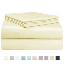 We did not find results for: Pizuna 5 Pieces Set De Drap De Lit 400 Fils Pouce Satin De 100 Coton Pour Le Lit 180x200 Cm Jaune Clair Cdiscount Maison