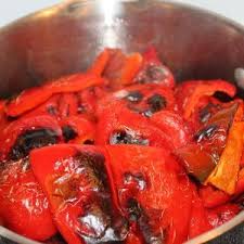 Marinated Roasted Red Pepper Recipe And How To Preserve Them Recipe Stuffed Peppers Red Pepper Recipes Roasted Red Peppers Recipes