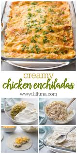Creamy Chicken Enchiladas With Sour Cream Video Lil Luna Recipe Creamy Chicken Enchiladas Recipe Creamy Chicken Enchiladas Mexican Food Recipes