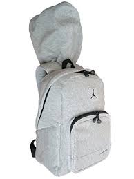 Jordan Retro 13 Backpack Black And White Nike Air Jordan Hood Backpack In Gray And Black For Men And Women Nike Jordan Backpack Hood Adidas Shoes Women Bags Backpack Bags