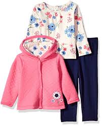 offspring baby apparel baby girls 3 piece jacket set