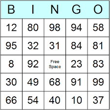 Numbers 1 To 99 Bingo Cards Printable Bingo Activity Game