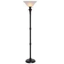 Hampton Bay 72 75 In Bronze Floor Lamp With White Alabaster Shade Title 20 17667 Bronze Floor Lamp Floor Lamp Antique Floor Lamps