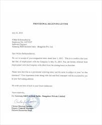 22 For Relieving Letter Samples Resume Format