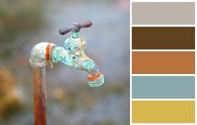 Pin By Sarah Hunton On Movin On Out Rust Color Schemes Grey Color Scheme Yellow Colour Scheme