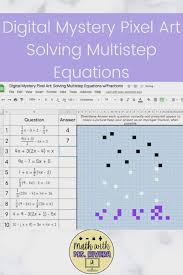 Solving Multistep Equations Winter Digital Mystery Pixel Art Video Video Solving Multi Step Equations Multi Step Equations Equations