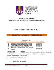 Pengurus kanan, teledata marketing (anak syarikat sapura). Group Project Hrm533 Docx Uitm Kota Bharu Faculty Of Business And Management U201cgroup Project Report U201d Company Mydin Hypermarket Prepared By Bil 1 2 Course Hero