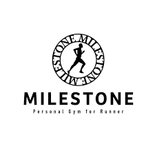 ロゴ 名刺制作 パーソナルジム milestone ロゴ ロゴ 制作 企業ロゴ