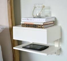 Small Space Solutions 11 Space Saving Nightstand Ideas Floating Bedside Table Small Nightstand Small Bedroom