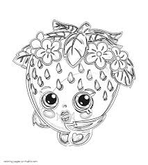Shopkins lippy lips speed coloring book with markers. Coloring Shopkins Strawberry Kiss Coloring Pages Printable Com