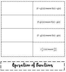 Operation And Composition Of Function Foldable And Practice Sheet Practice Sheet Functions Foldable Foldables