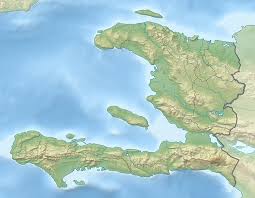Haiti occupies the western third of the island of hispaniola, which it shares with the dominican republic. File Haiti Relief Location Map Jpg Wikipedia