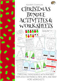 Christmas Bundle Activities And Worksheets Elementary Math Lessons Alphabet Letter Matching Fun Lessons