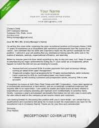 Cover Letter Template For Receptionist En 2020 Cv Lettre De Motivation Lettre De Motivation Emploie Exemple Lettre Motivation