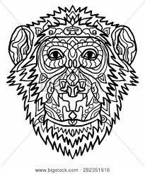 32+ spirit coloring pages for printing and coloring. Hand Drawn Monkey Vector Photo Free Trial Bigstock