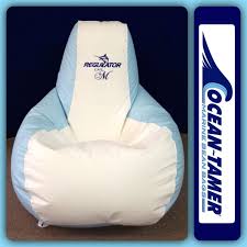 Ocean Tamer Teardrop Marine Bean Bag With A Custom Regulator Boats Logo And He Customers Boat Name Www Ocean Tamer Com Marine Boat Names Bean Bag