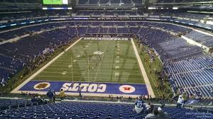 The old stadium was gutted of seats and just about everything else and… Section 452 At Lucas Oil Stadium Indianapolis Colts Rateyourseats Com