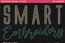 I love hand embroidery so much, that i've designed several free embroidery patterns for you to download. Smart Embroidery Photoshop Action 25827222 Freepsdvn