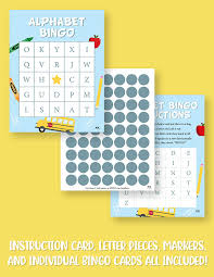 alphabet bingo printables 12 sets all free printabulls