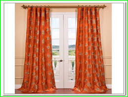 Burnt Orange Curtains And Drapes Curtain Design Decor Ideas Orange Curtains Faux Silk Curtains Burnt Orange Curtains